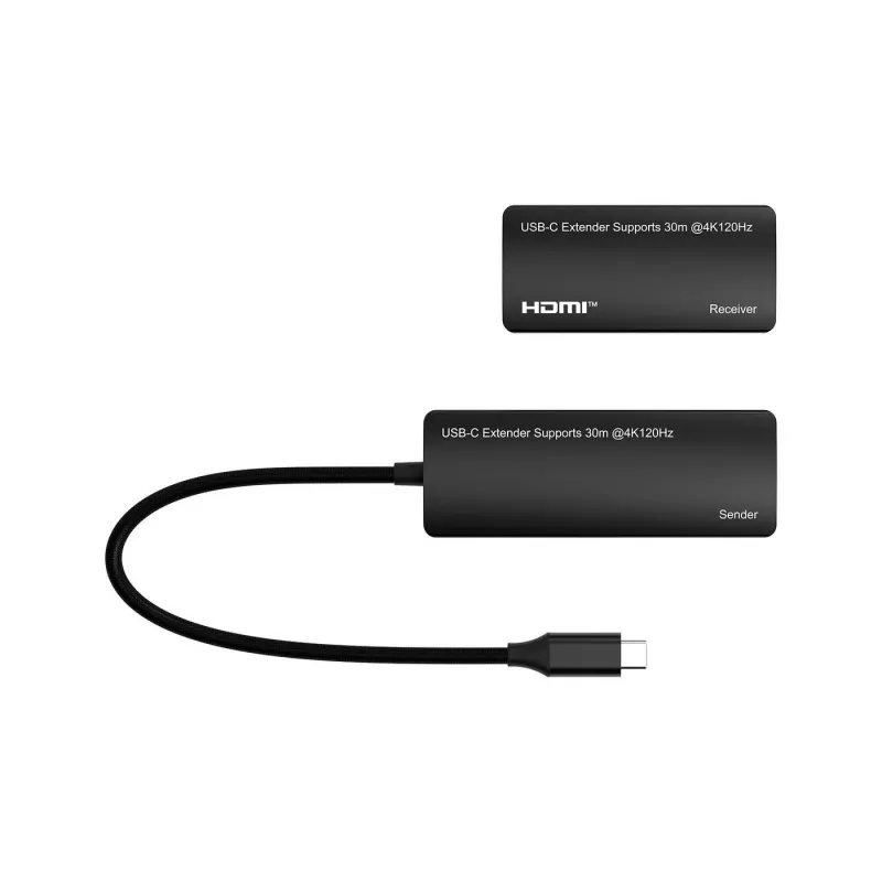 Adaptador USB-C para HDMI MicroConnect MC-USBCHDMIEXT-30M 30 m
