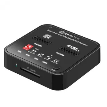 Duplicador de media CoreParts MS-CLONER-M2-SD preto USB Type-C M.2