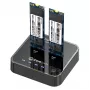 Estação de acoplamento para unidade de armazenamento CoreParts MS-CLONER-NVME USB 3.2 Gen 2 (3.1 Gen 2) Type-C preto