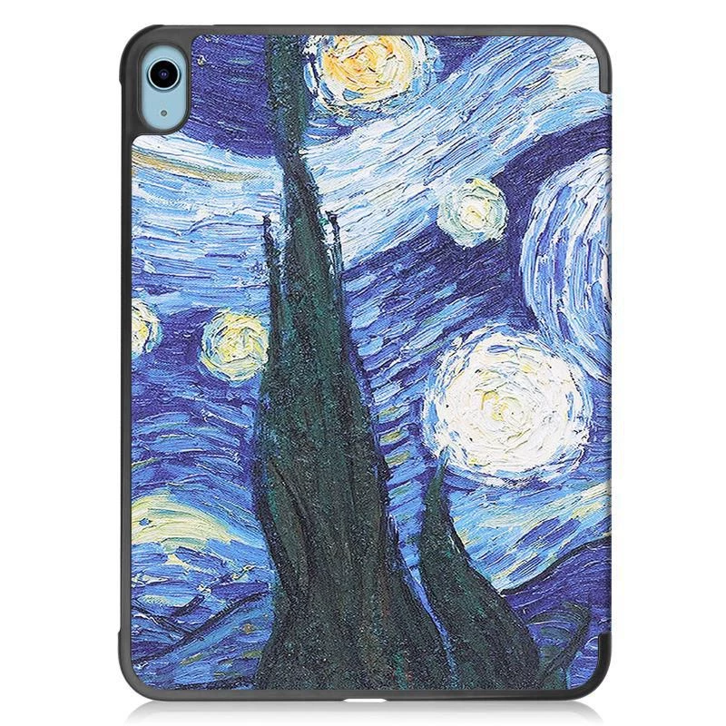 CoreParts TABX-IP10-COVER13 Capa rígida dobrável em três para iPad de 10.ª geração, estilo Starry Sky
