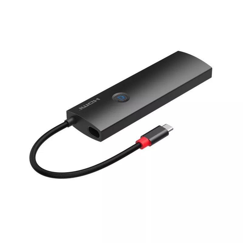 MicroConnect USB3.2CCOM20 Mini dock USB-C para HDMI, 4K 60Hz, RJ45, 3x USB-A