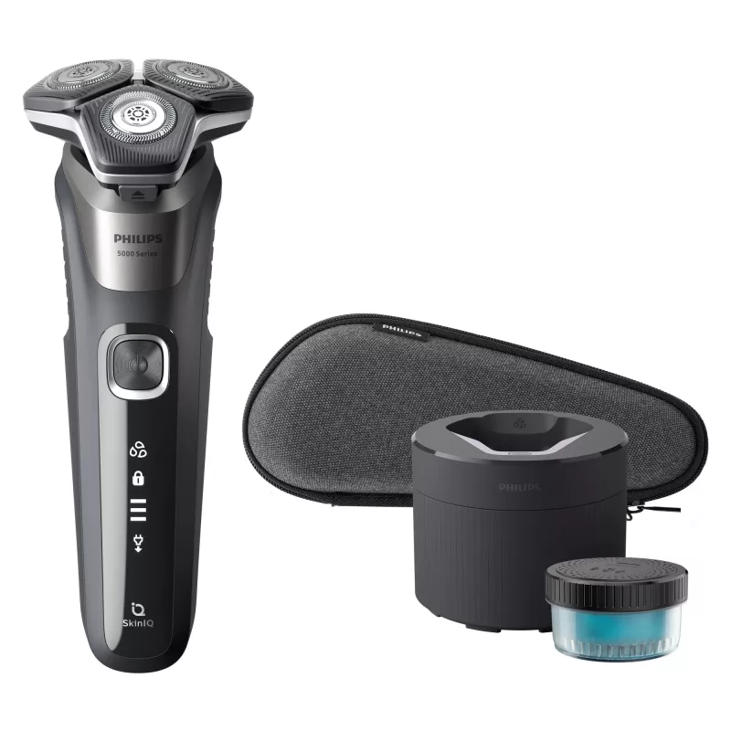 Máquina de barbear elétrica Philips SHAVER Series 5000 S5887/50 barbear a seco e molhado com lâminas SteelPrecision