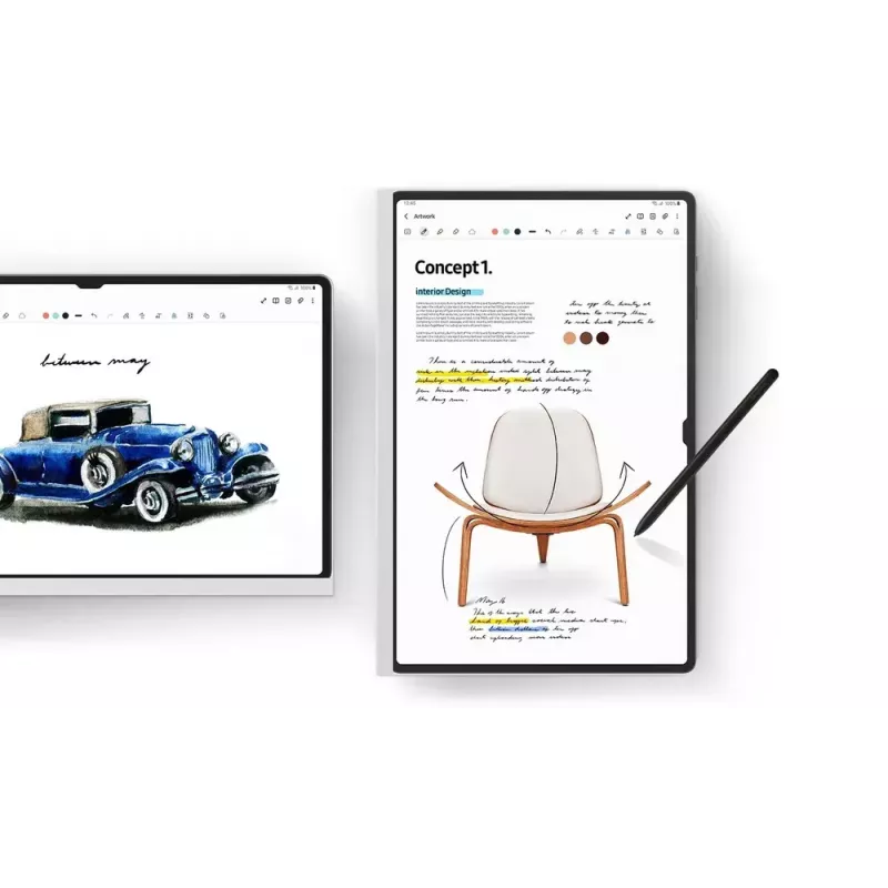 Proteção de ecrã tipo papel para Samsung Galaxy Tab S9 Ultra – 14,6 polegadas (EF-ZX912PWEGWW), branco, 1 unid.