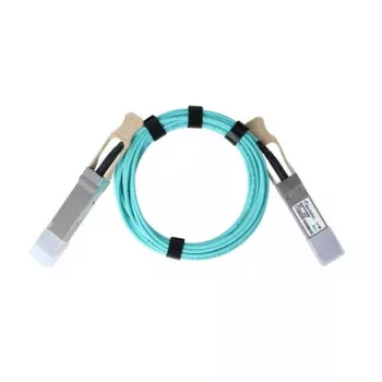 Cabo de fibra ótica AOC BlueOptics P08230-001-BO QSFP56–QSFP56, 10 m, ciano