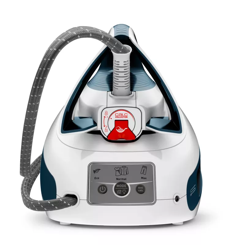 Ferro de engomar Tefal Express Power SV8111 1,8 l base Durilium AirGlide Autoclean azul, branco