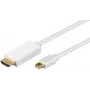 Adaptador de cabo de vídeo Microconnect MDPHDMI3 3 m Mini DisplayPort – HDMI branco