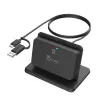 j5create JUR261 USB™ suporte para leitor de cartões inteligentes / CAC, USB Type-A/USB Type-C, preto, 95 g
