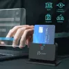 j5create JUR261 USB™ suporte para leitor de cartões inteligentes / CAC, USB Type-A/USB Type-C, preto, 95 g