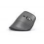 Rato BakkerElkhuizen FastForward Pro, destro, design vertical, ótico, RF Wireless + Bluetooth + USB Type-C, 5000 DPI, preto, cinzento