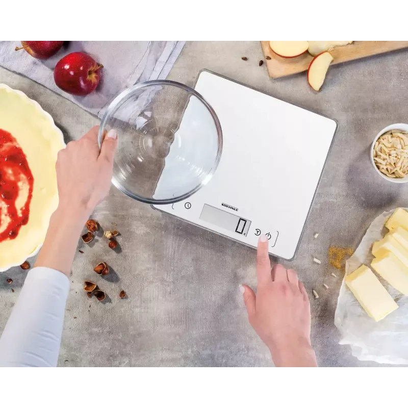 Balança de cozinha eletrónica Soehnle Page Comfort 400 branca