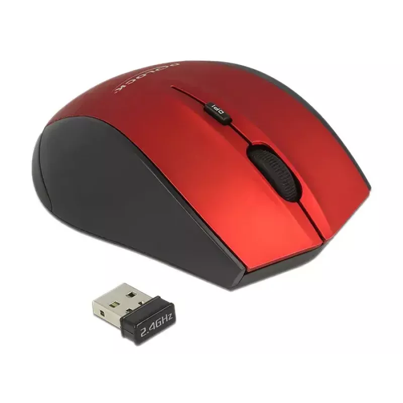 Rato DeLOCK 12493 RF sem fios ótico 1600 DPI