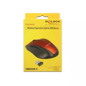 Rato DeLOCK 12493 RF sem fios ótico 1600 DPI