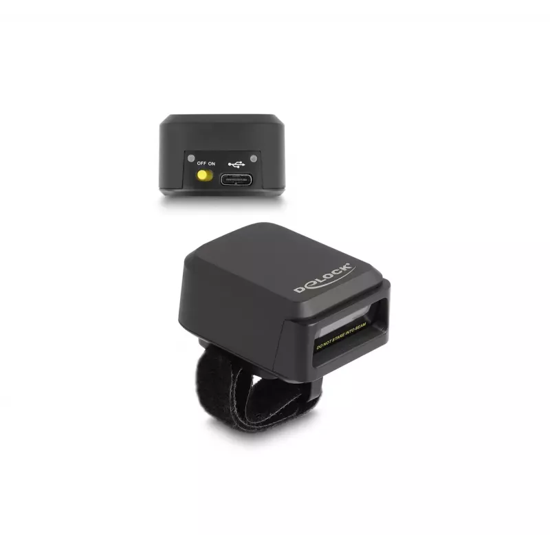 Leitor de códigos de barras portátil DeLOCK 90610 1D 2D sem fios Bluetooth