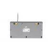 BakkerElkhuizen UltraBoard 950 V2 DE Qwertz, com fios, USB, interruptores de tesoura, QWERTZ, cinzento-escuro, cinzento-claro