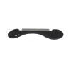 Apoio de antebraço BakkerElkhuizen ErgoSlider+ assimétrico, preto, cinzento-escuro, amarelo, aglomerado de partículas, plástico, poliuretano (PU), aço, fixação por aperto, Taiwan, 310 mm, 665 mm