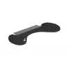 Apoio de antebraço BakkerElkhuizen ErgoSlider+ assimétrico, preto, cinzento-escuro, amarelo, aglomerado de partículas, plástico, poliuretano (PU), aço, fixação por aperto, Taiwan, 310 mm, 665 mm
