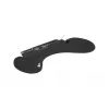 Apoio de antebraço BakkerElkhuizen ErgoSlider+ assimétrico, preto, cinzento-escuro, amarelo, aglomerado de partículas, plástico, poliuretano (PU), aço, fixação por aperto, Taiwan, 310 mm, 665 mm