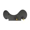 Apoio de antebraço BakkerElkhuizen ErgoSlider+ assimétrico, preto, cinzento-escuro, amarelo, aglomerado de partículas, plástico, poliuretano (PU), aço, fixação por aperto, Taiwan, 310 mm, 665 mm