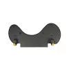 Apoio de antebraço BakkerElkhuizen ErgoSlider+ assimétrico, preto, cinzento-escuro, amarelo, aglomerado de partículas, plástico, poliuretano (PU), aço, fixação por aperto, Taiwan, 310 mm, 665 mm