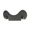 Apoio de antebraço BakkerElkhuizen ErgoSlider+ assimétrico, preto, cinzento-escuro, amarelo, aglomerado de partículas, plástico, poliuretano (PU), aço, fixação por aperto, Taiwan, 310 mm, 665 mm