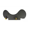 Apoio de antebraço BakkerElkhuizen ErgoSlider+ assimétrico, preto, cinzento-escuro, amarelo, aglomerado de partículas, plástico, poliuretano (PU), aço, fixação por aperto, Taiwan, 310 mm, 665 mm