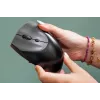 Rato BakkerElkhuizen Handshake esquerdo, para canhotos, design vertical, ótico, RF sem fios + Bluetooth + USB Type-C, 6400 DPI, preto, cinzento