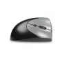 Rato BakkerElkhuizen Handshake direito, para destros, design vertical, ótico, RF sem fios + Bluetooth + USB Type-C, 6400 DPI, preto, cinzento