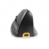 Rato BakkerElkhuizen Handshake direito, para destros, design vertical, ótico, RF sem fios + Bluetooth + USB Type-C, 6400 DPI, preto, cinzento