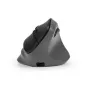 Rato BakkerElkhuizen PRF Pro direito, para destros, design vertical, ótico, RF sem fios + Bluetooth + USB Type-C, 2400 DPI, preto, cinzento