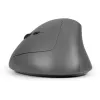 Rato BakkerElkhuizen MidWay esquerdo, para canhotos, design vertical, ótico, RF sem fios + Bluetooth + USB Type-C, 2400 DPI, cinzento, preto