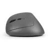 Rato BakkerElkhuizen MidWay esquerdo, para canhotos, design vertical, ótico, RF sem fios + Bluetooth + USB Type-C, 2400 DPI, cinzento, preto