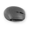 Rato BakkerElkhuizen MidWay esquerdo, para canhotos, design vertical, ótico, RF sem fios + Bluetooth + USB Type-C, 2400 DPI, cinzento, preto