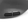 Rato BakkerElkhuizen MidWay esquerdo, para canhotos, design vertical, ótico, RF sem fios + Bluetooth + USB Type-C, 2400 DPI, cinzento, preto