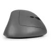 Rato BakkerElkhuizen MidWay direito, para destros, design vertical, ótico, RF sem fios + Bluetooth + USB Type-C, 2400 DPI, cinzento, preto