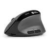 Rato BakkerElkhuizen MidWay direito, para destros, design vertical, ótico, RF sem fios + Bluetooth + USB Type-C, 2400 DPI, cinzento, preto