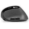 Rato BakkerElkhuizen MidWay direito, para destros, design vertical, ótico, RF sem fios + Bluetooth + USB Type-C, 2400 DPI, cinzento, preto