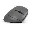 Rato BakkerElkhuizen MidWay direito, para destros, design vertical, ótico, RF sem fios + Bluetooth + USB Type-C, 2400 DPI, cinzento, preto