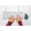 BakkerElkhuizen UltraBoard 955 V2 Numeric, USB, 22, portátil/PC, 1,5 m, cinzento-escuro, cinzento-claro