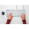 BakkerElkhuizen UltraBoard 955 V2 Numeric, USB, 22, portátil/PC, 1,5 m, cinzento-escuro, cinzento-claro