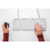 BakkerElkhuizen UltraBoard 955 V2 Numeric, USB, 22, portátil/PC, 1,5 m, cinzento-escuro, cinzento-claro