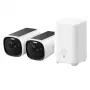 Câmara de segurança IP Bullet Anker Eufy eufyCam E40 Kit de 2 câmaras com HomeBase S280, exterior, 2688×1520 px, campo de visão de 130°, montagem na parede