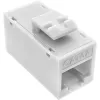 Conector fêmea RJ45 InLine Keystone, não blindado, Cat.6A, pack de 8, branco