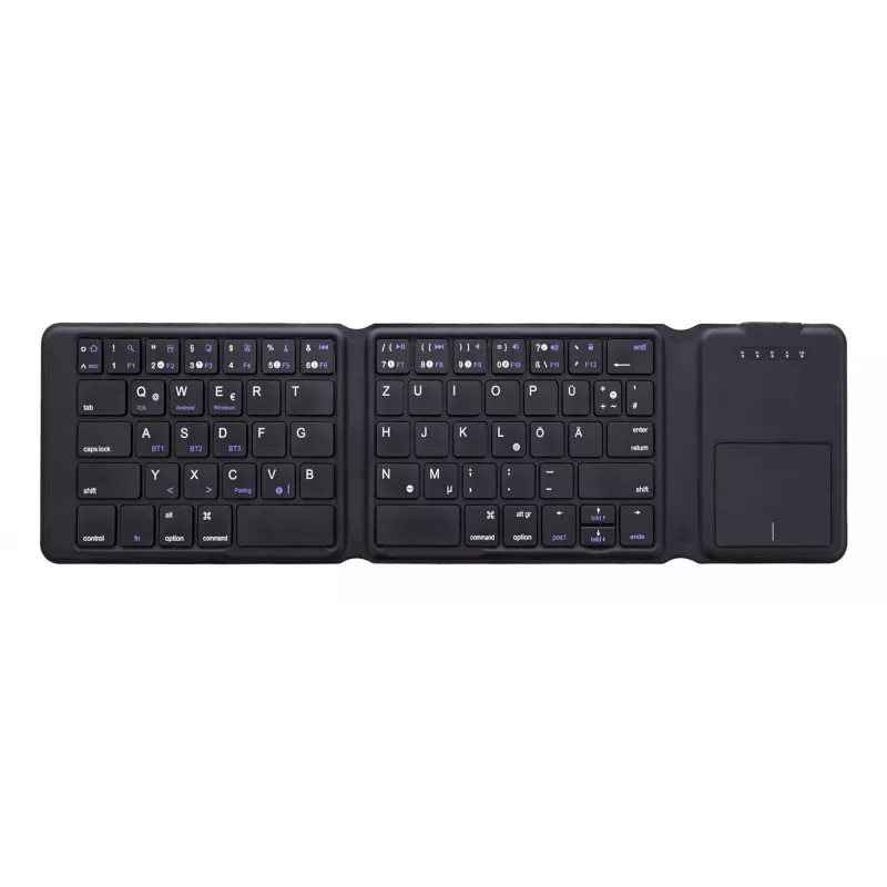 InLine 55379B Teclado Universal Bluetooth QWERTZ Alemão Preto