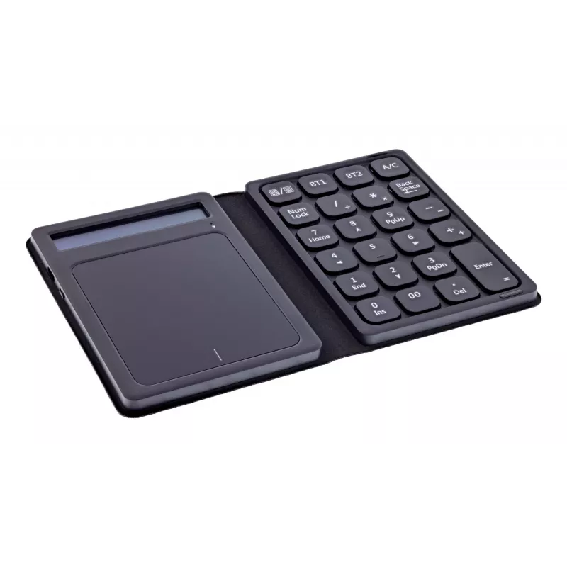InLine 55379G Teclado numérico Bluetooth com touchpad e ecrã, dobrável, preto