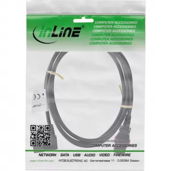 InLine 16932A Cabo de alimentação preto 2 m IEC C13 IEC C14