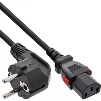InLine 16951L Cabo de alimentação preto 1 m IEC C13 CEE7/7