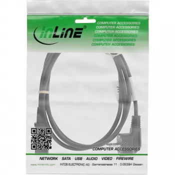 InLine 16951L Cabo de alimentação preto 1 m IEC C13 CEE7/7