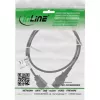 InLine 16951U Cabo de alimentação preto 1 m IEC C13 NEMA 5-15P