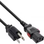 InLine 16952U Cabo de alimentação preto 2 m IEC C13 NEMA 5-15P