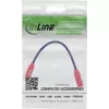 Adaptador de mudança de sexo USB-C InLine 31654, USB-C para USB-C, 0,2 m, vermelho